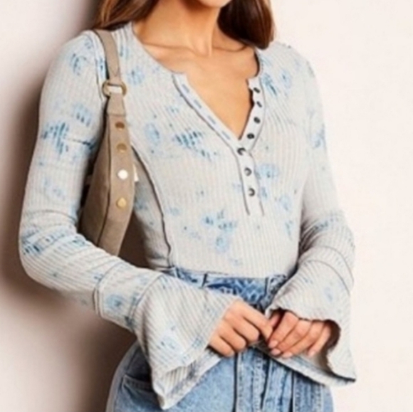Free People Tops - NWT Free People Layer Me Henley Top